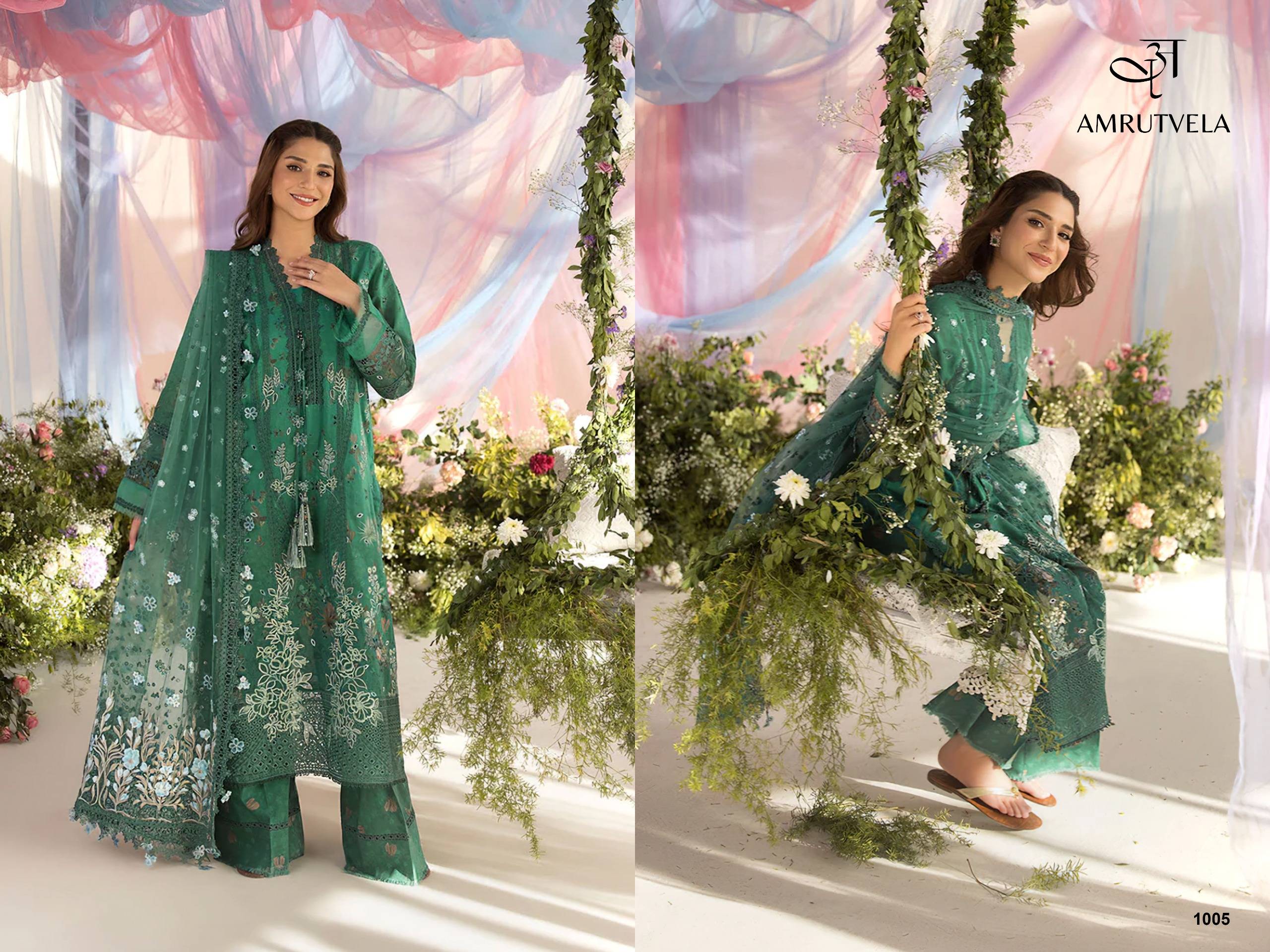 Sobia Nazir By Amrutvela 1001 To 1006 Series Indian Traditional casual wear Pakistani pure cotton dresses At Wholesale Price